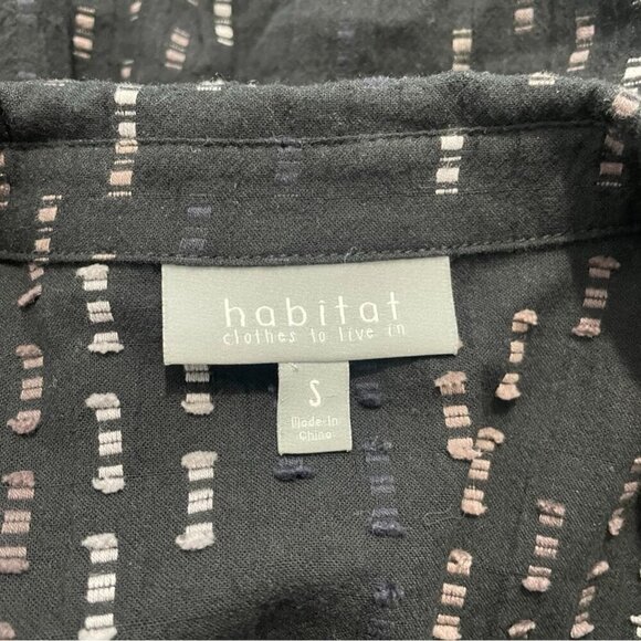 Habitat Size Small  Top Blouse Button Down Boho Art to Wear Lagenlook - Picture 6 of 8